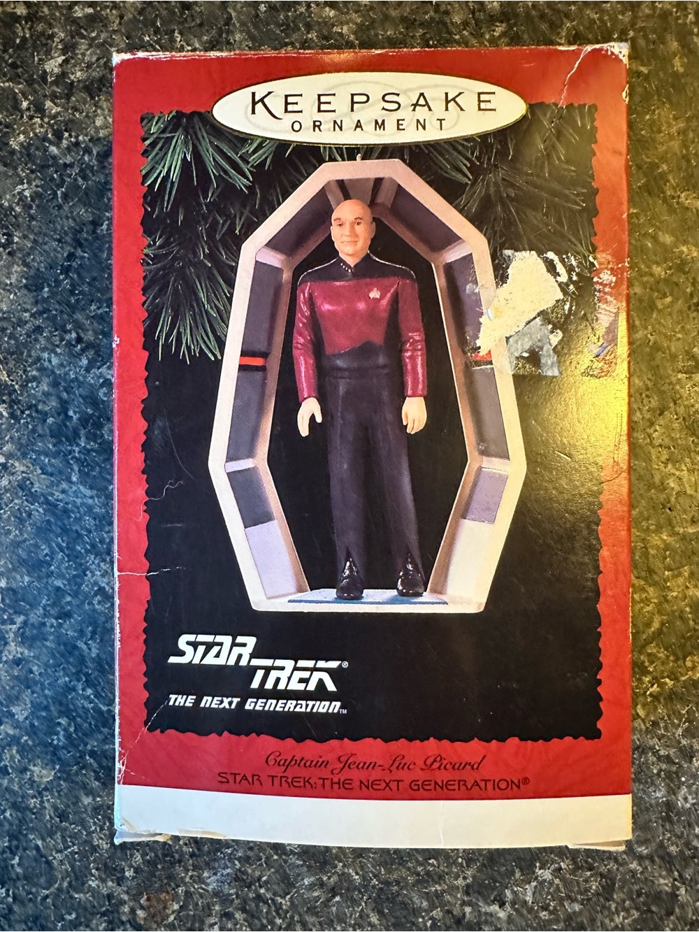 Star Trek Captain Jean-Luc Picard 1995 Hallmark Keepsake Christmas Ornament